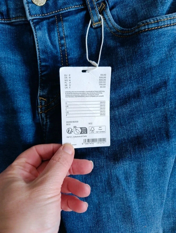 Jean Esprit New York Slim Fit Mid Rise W28/L32 Blauw Denim Stretch Nieuw met label – photo 11